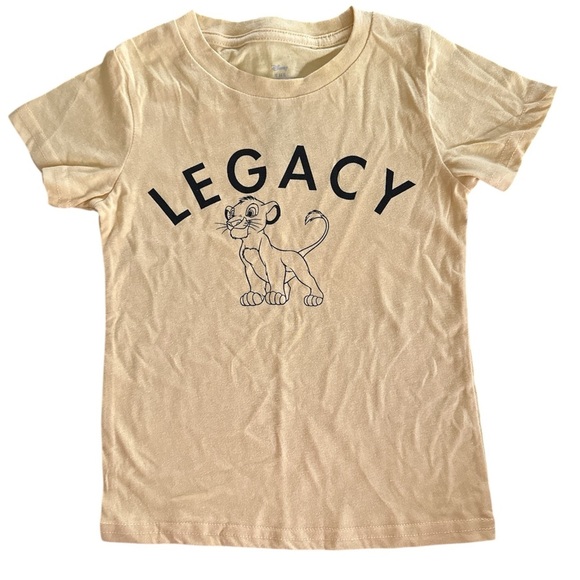 Disney Tan Short Sleeve Tee Legacy Design Size 3 - Picture 1 of 3